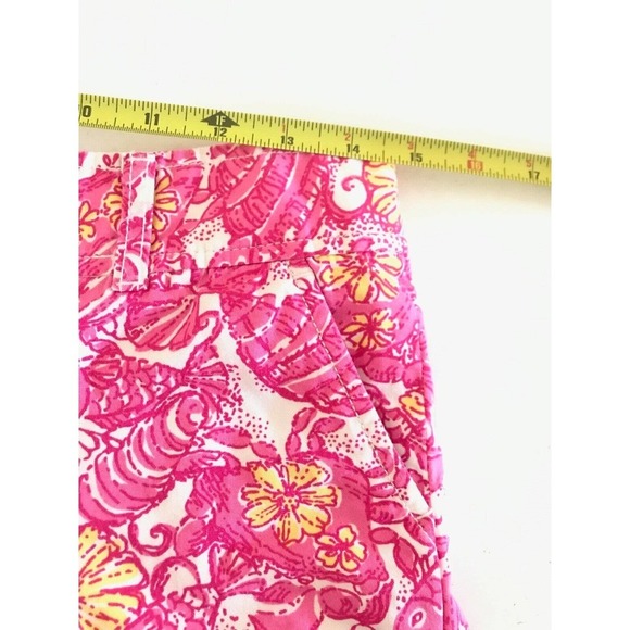 Lilly Pulitzer | Chum Bucket Print Womens Size 0 Pink Shorts - Picture 5 of 8